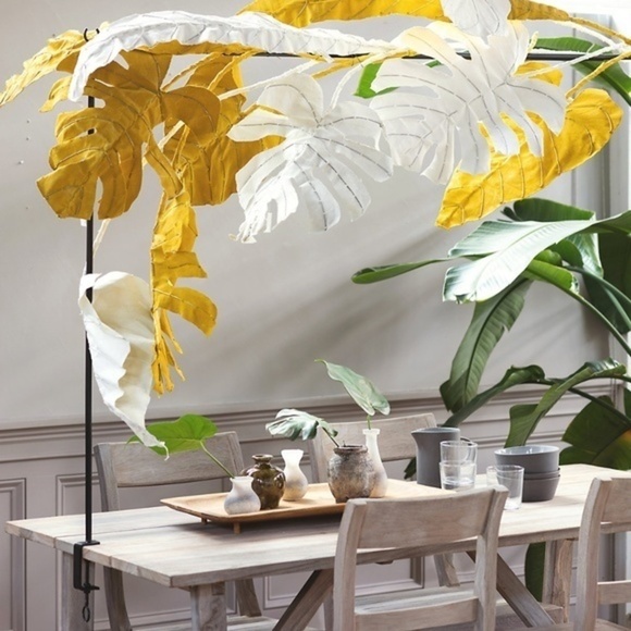 Anthropologie Canvas Yellow  Cala Lily Leaf - Picture 5 of 5